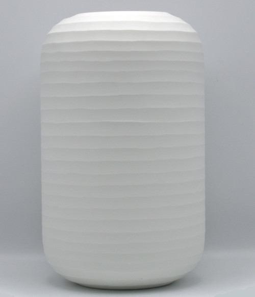 O4HOME + Cylinder vaas, gesneden wit L